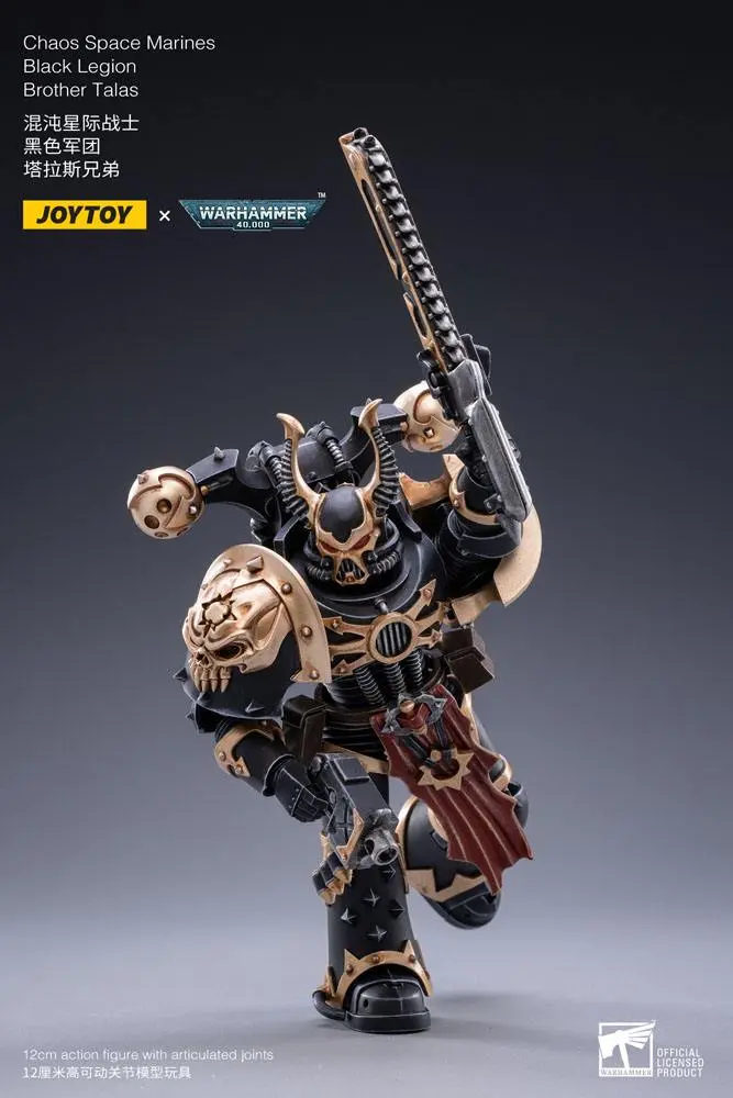 Warhammer 40k Actionfigur 1/18 Black Legion Brother Talas 14 cm Produktfoto