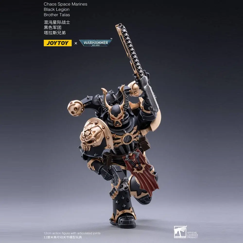 Warhammer 40k Actionfigur 1/18 Black Legion Brother Talas 14 cm Produktfoto