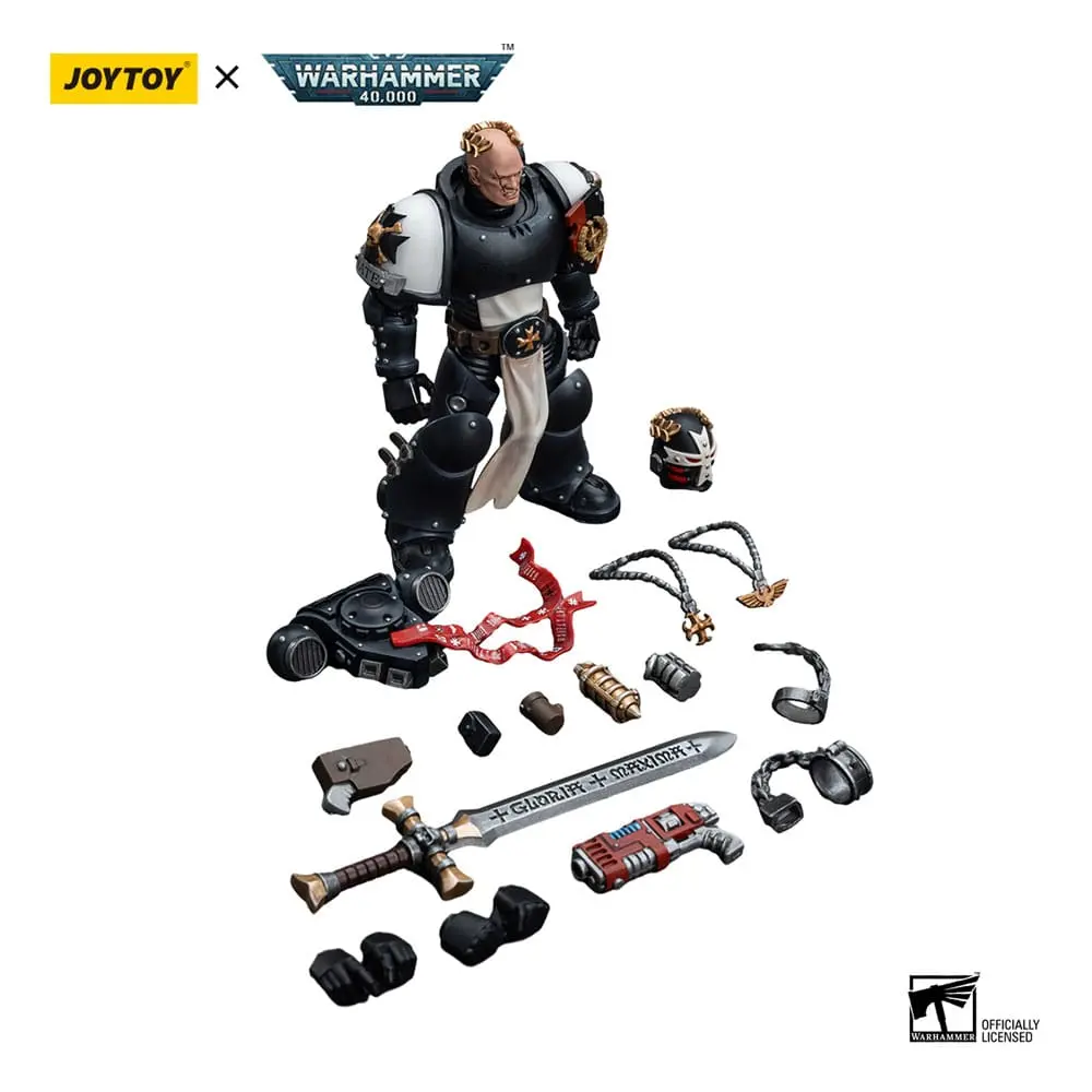 Warhammer 40k Action Figur 1/18 Black Templars Emperor's Champion Bayard's Revenge 12 cm Produktfoto