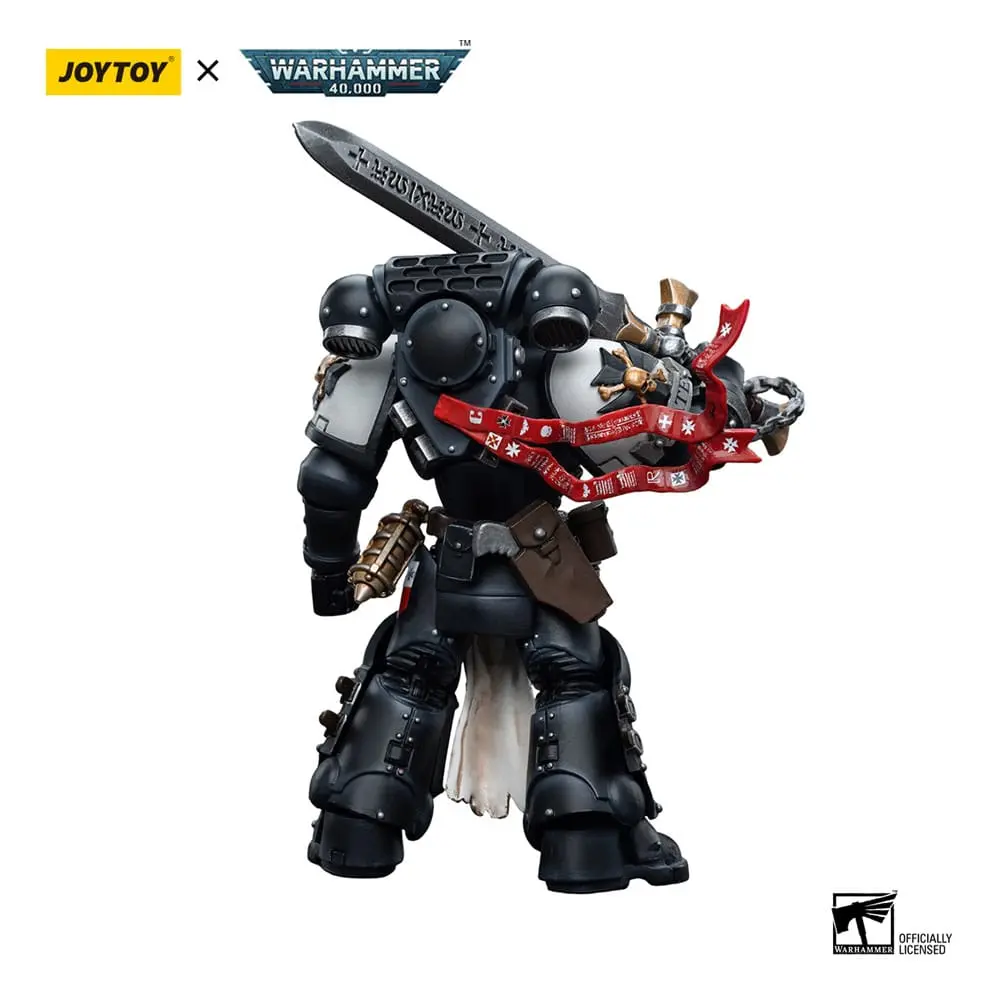 Warhammer 40k Action Figur 1/18 Black Templars Emperor's Champion Bayard's Revenge 12 cm Produktfoto