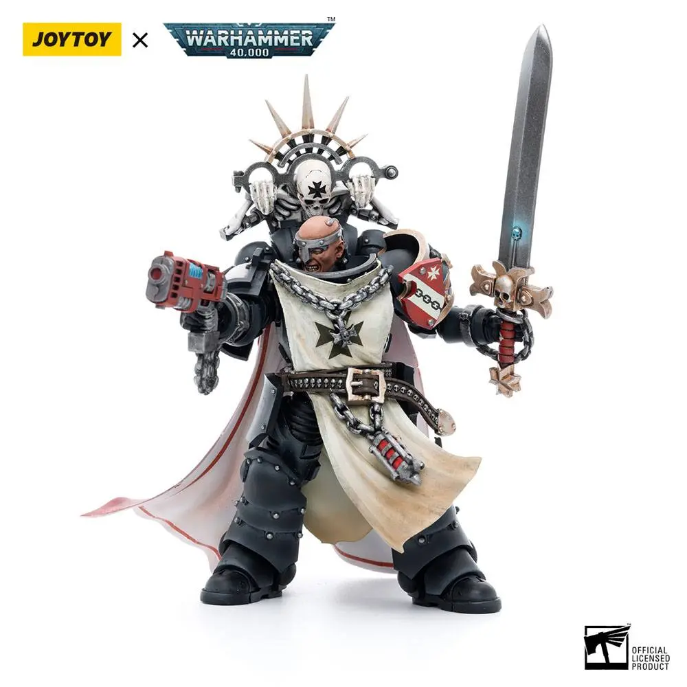Warhammer 40k Actionfigur 1/18 Black Templars Marshal Baldeckrath 12 cm Produktfoto