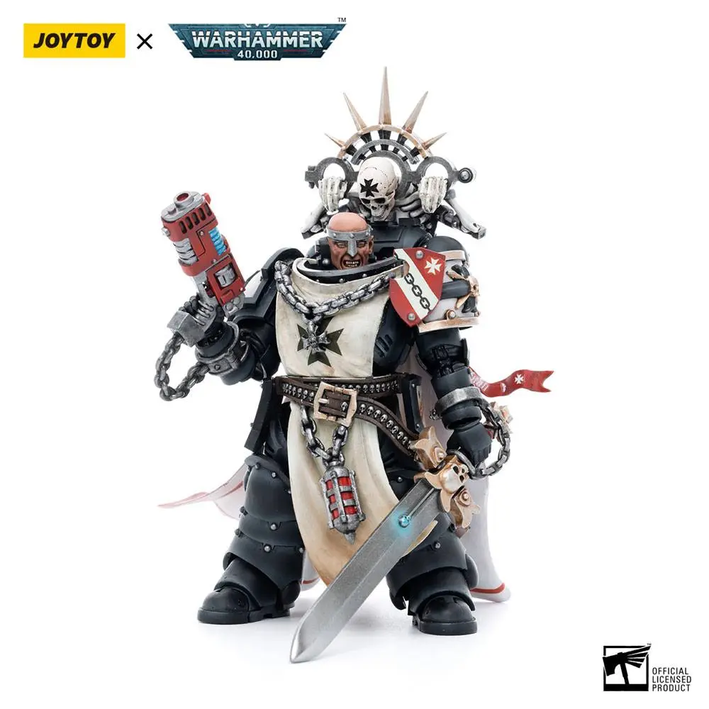 Warhammer 40k Actionfigur 1/18 Black Templars Marshal Baldeckrath 12 cm Produktfoto