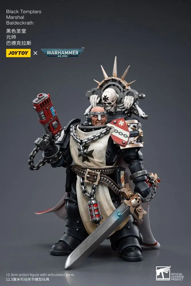 Warhammer 40k Actionfigur 1/18 Black Templars Marshal Baldeckrath 12 cm Produktfoto