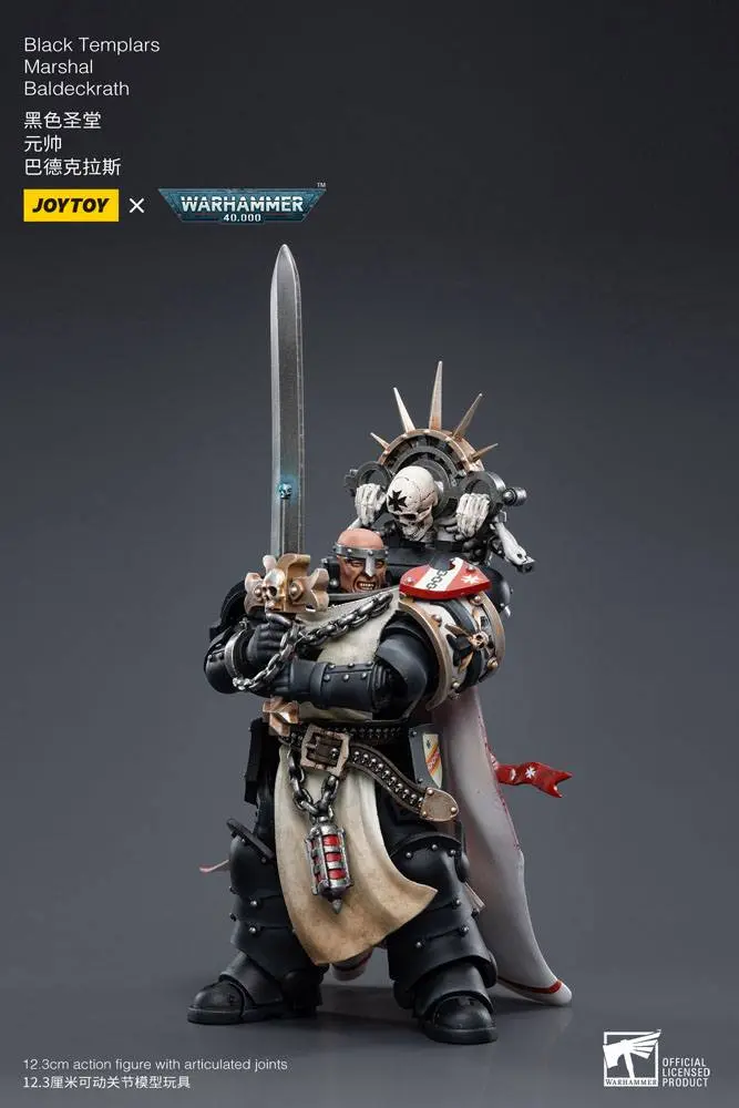 Warhammer 40k Actionfigur 1/18 Black Templars Marshal Baldeckrath 12 cm Produktfoto