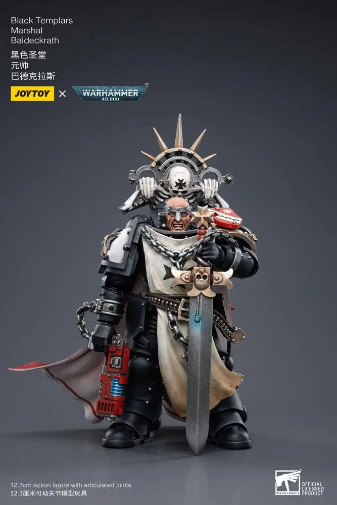 Warhammer 40k Actionfigur 1/18 Black Templars Marshal Baldeckrath 12 cm Produktfoto