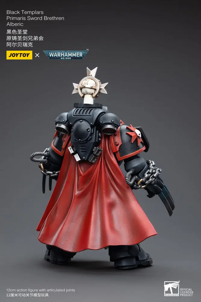 Warhammer 40k Actionfigur 1/18 Black Templars Primaris Sword Brethren Alberic 12 cm Produktfoto