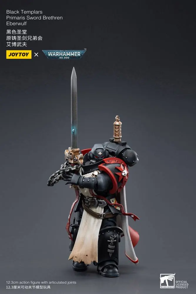 Warhammer 40k Actionfigur 1/18 Black Templars Primaris Sword Brethren Eberwulf 12 cm termékfotó