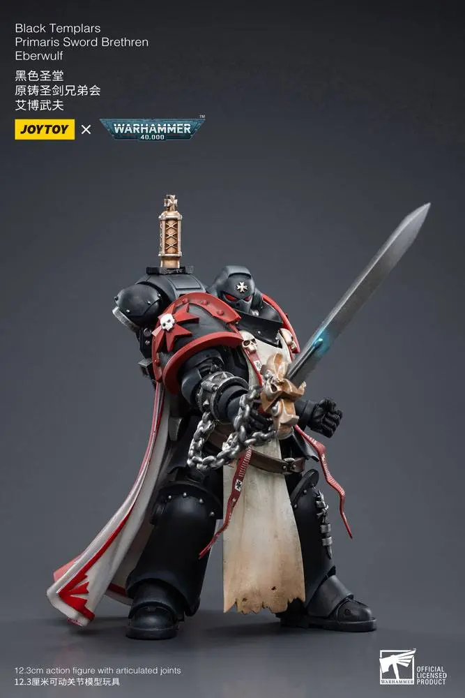 Warhammer 40k Actionfigur 1/18 Black Templars Primaris Sword Brethren Eberwulf 12 cm termékfotó