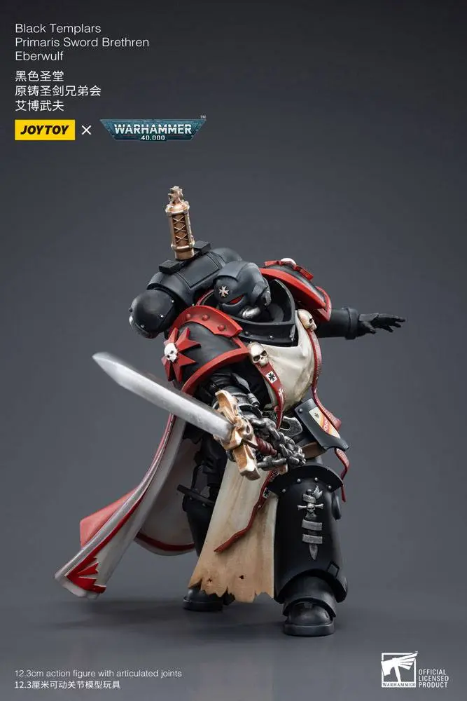 Warhammer 40k Actionfigur 1/18 Black Templars Primaris Sword Brethren Eberwulf 12 cm termékfotó