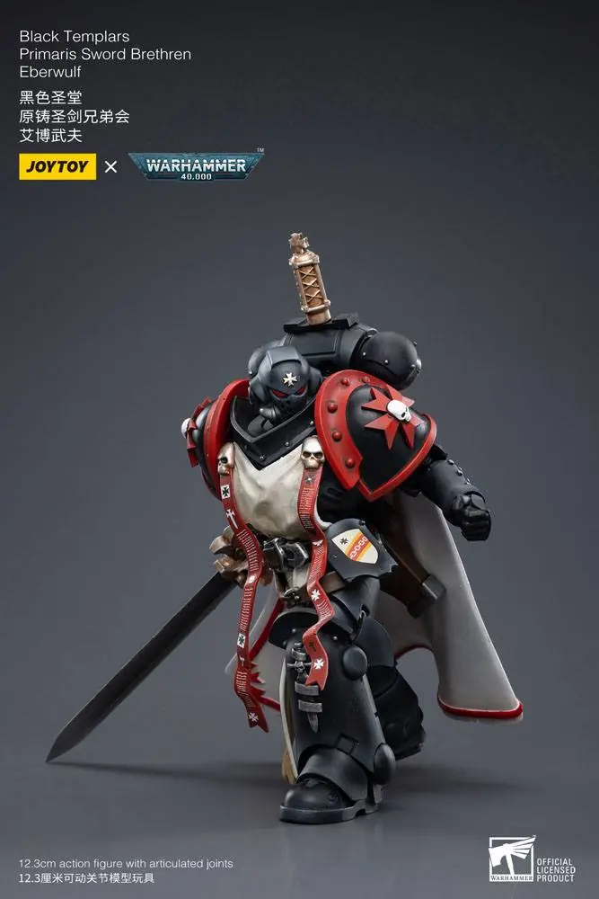 Warhammer 40k Actionfigur 1/18 Black Templars Primaris Sword Brethren Eberwulf 12 cm termékfotó