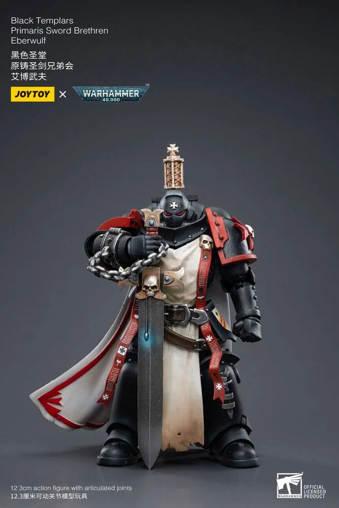 Warhammer 40k Actionfigur 1/18 Black Templars Primaris Sword Brethren Eberwulf 12 cm termékfotó