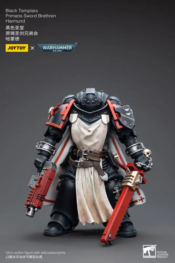 Warhammer 40k Actionfigur 1/18 Black Templars Primaris Sword Brethren Harmund 12 cm Produktfoto
