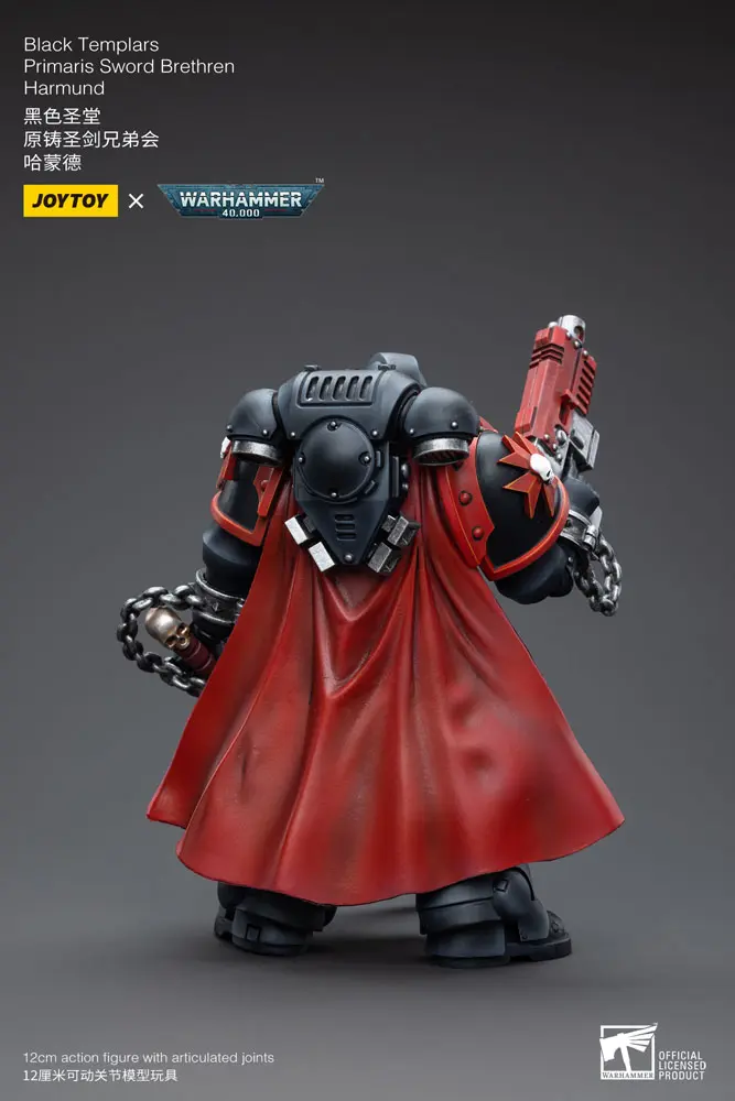 Warhammer 40k Actionfigur 1/18 Black Templars Primaris Sword Brethren Harmund 12 cm Produktfoto