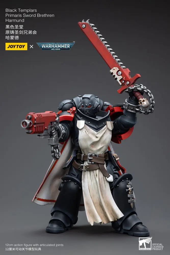 Warhammer 40k Actionfigur 1/18 Black Templars Primaris Sword Brethren Harmund 12 cm Produktfoto