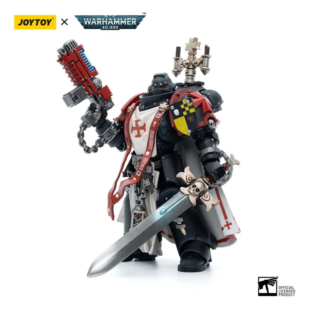 Warhammer 40k Actionfigur 1/18 Black Templars Sword Brethren Brother Lombast 12 cm Produktfoto