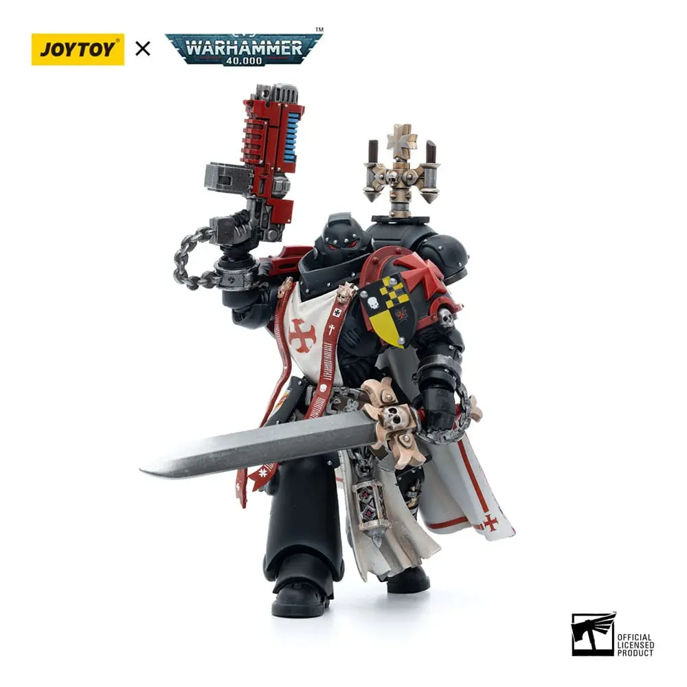 Warhammer 40k Actionfigur 1/18 Black Templars Sword Brethren Brother Lombast 12 cm Produktfoto