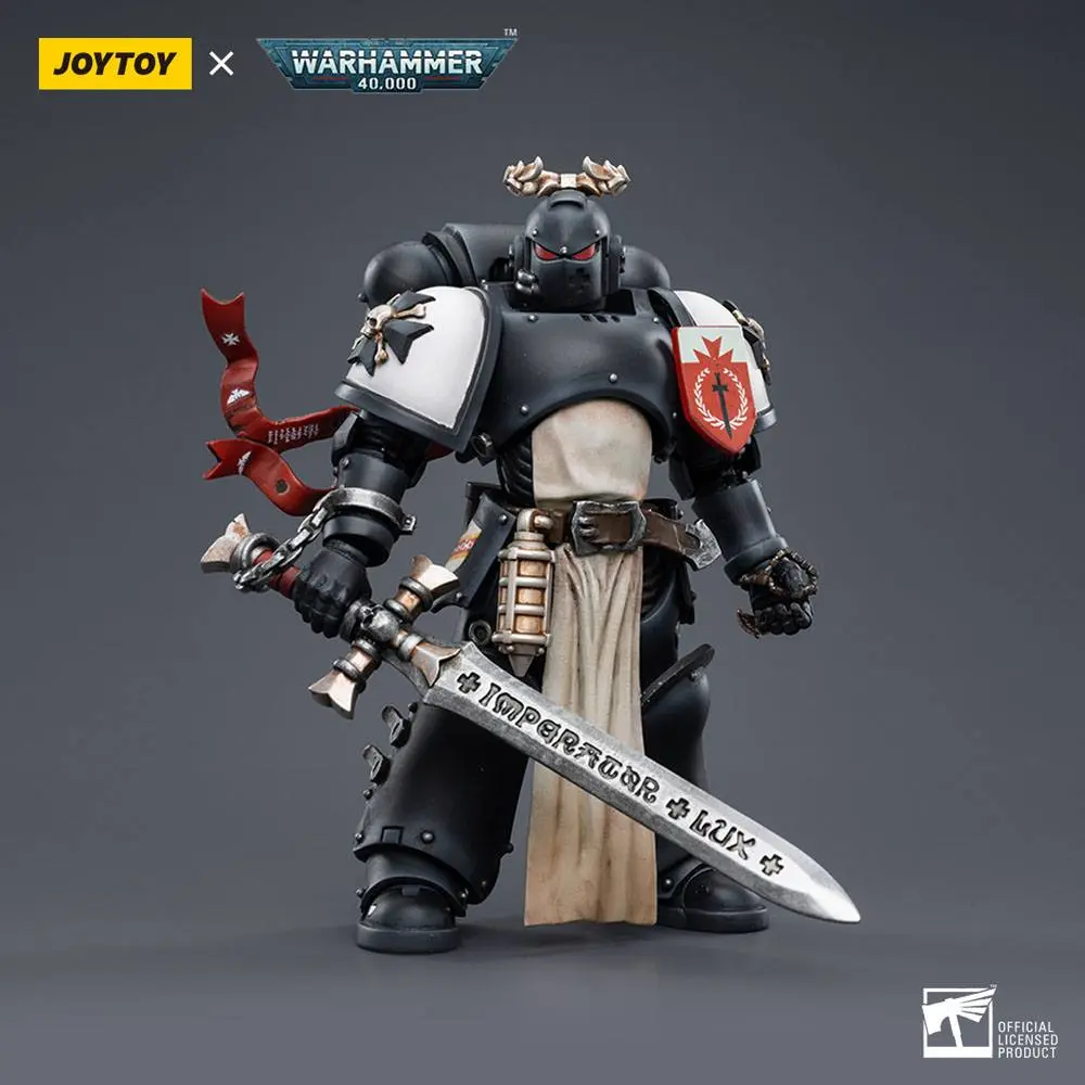 Warhammer 40k Actionfigur 1/18 Black Templars The Emperors Champion Rolantus 12 cm termékfotó