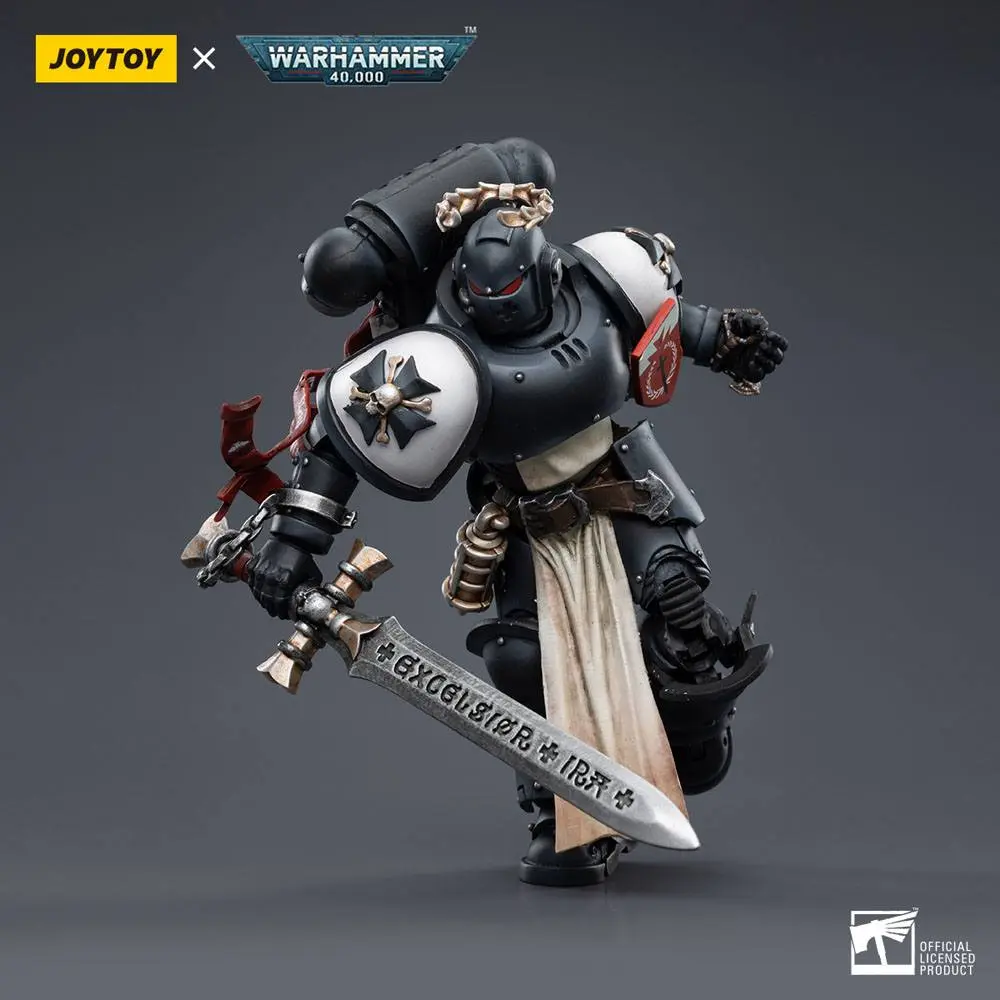 Warhammer 40k Actionfigur 1/18 Black Templars The Emperors Champion Rolantus 12 cm termékfotó