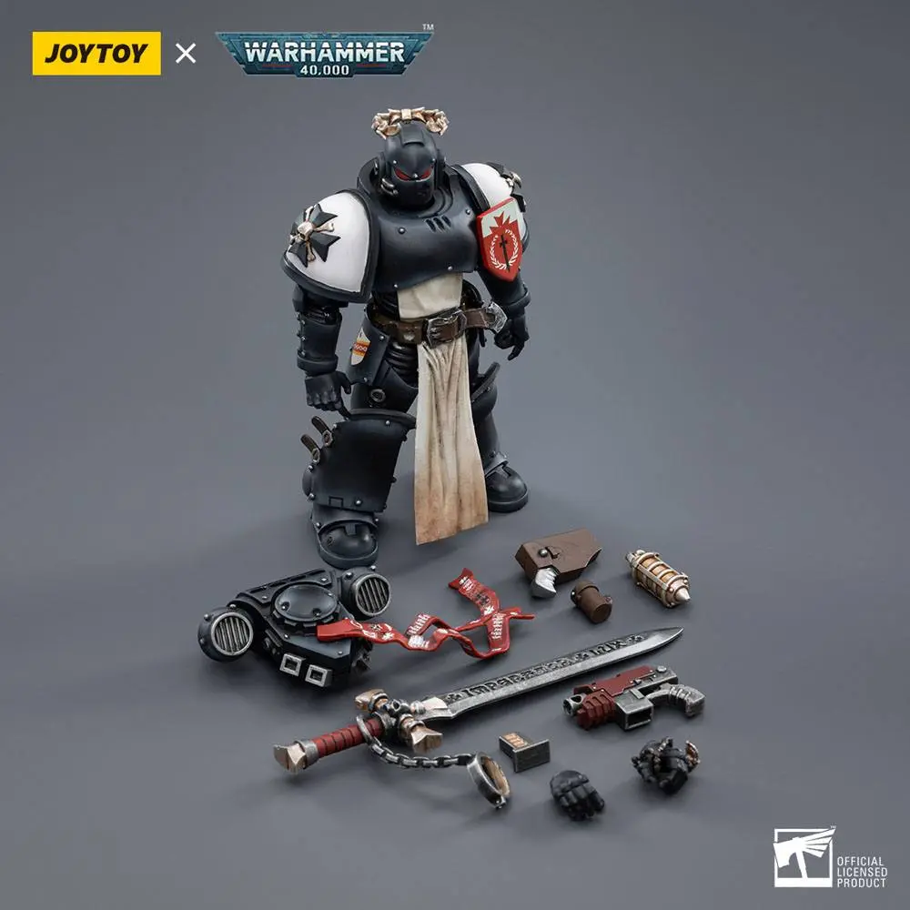 Warhammer 40k Actionfigur 1/18 Black Templars The Emperors Champion Rolantus 12 cm termékfotó