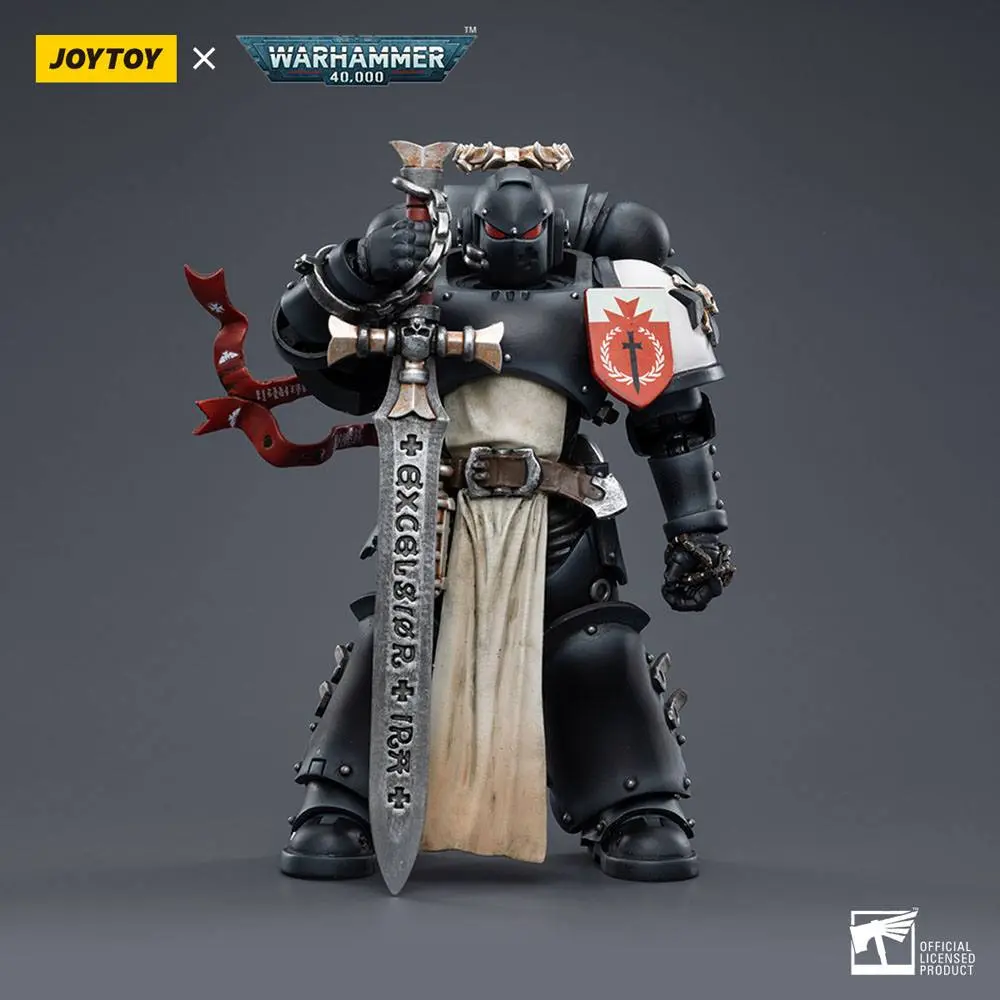 Warhammer 40k Actionfigur 1/18 Black Templars The Emperors Champion Rolantus 12 cm termékfotó