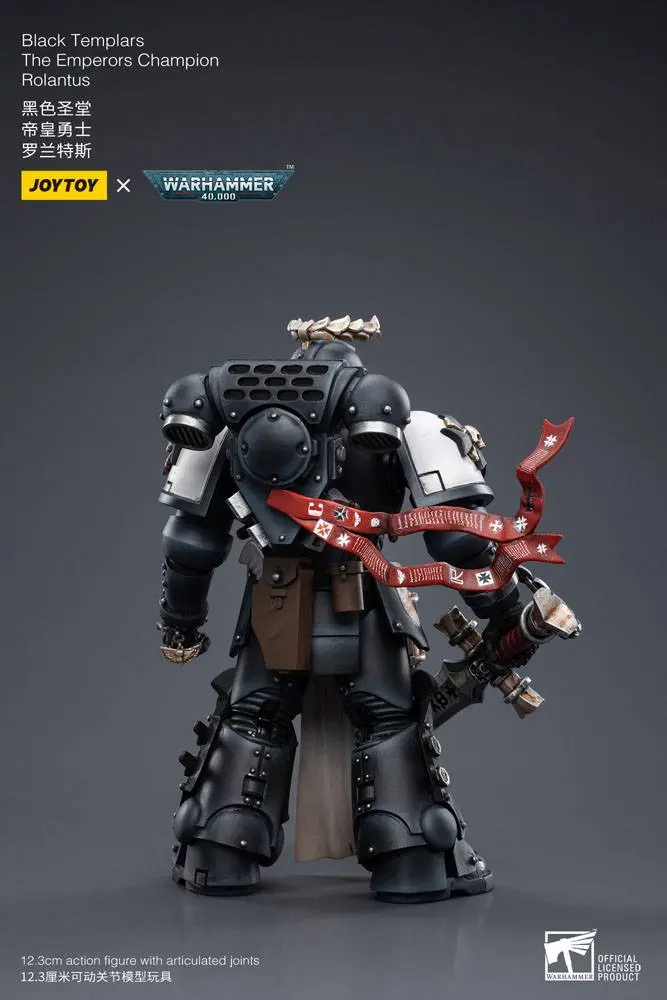 Warhammer 40k Actionfigur 1/18 Black Templars The Emperors Champion Rolantus 12 cm termékfotó