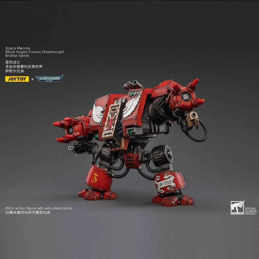 Warhammer 40k Actionfigur 1/18 Blood Angels Furioso Dreadnought Brother Samel 20 cm Produktfoto