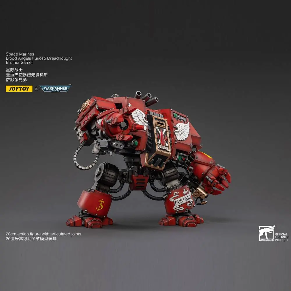 Warhammer 40k Actionfigur 1/18 Blood Angels Furioso Dreadnought Brother Samel 20 cm Produktfoto