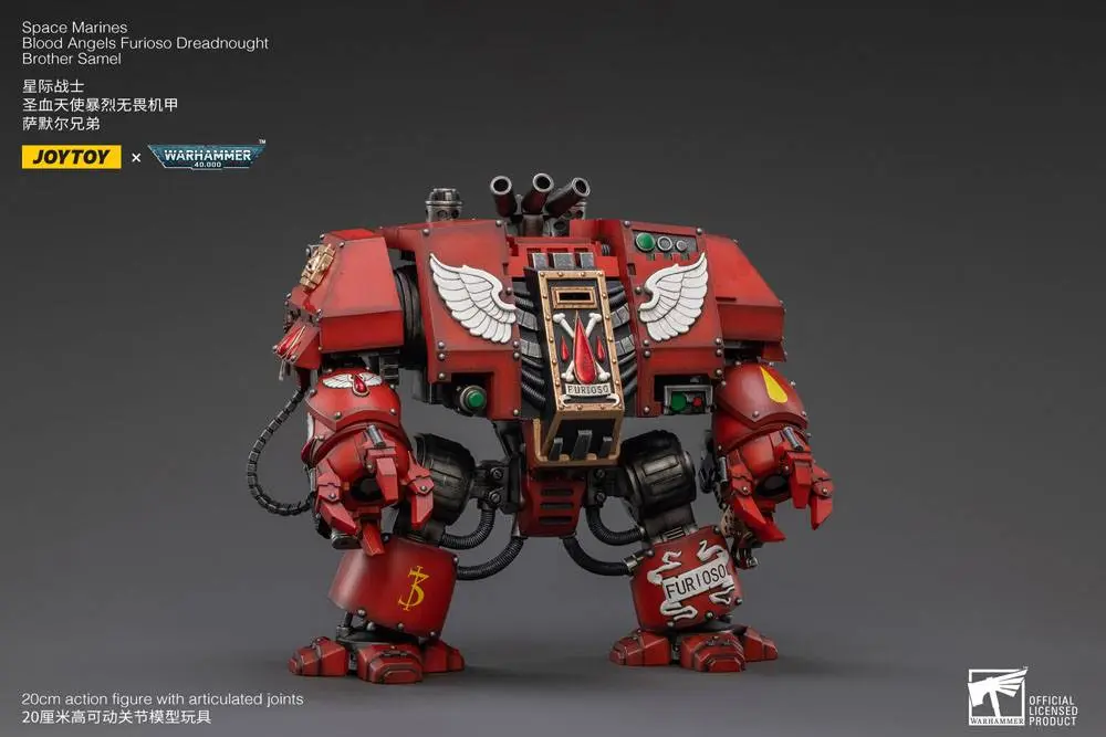 Warhammer 40k Actionfigur 1/18 Blood Angels Furioso Dreadnought Brother Samel 20 cm Produktfoto