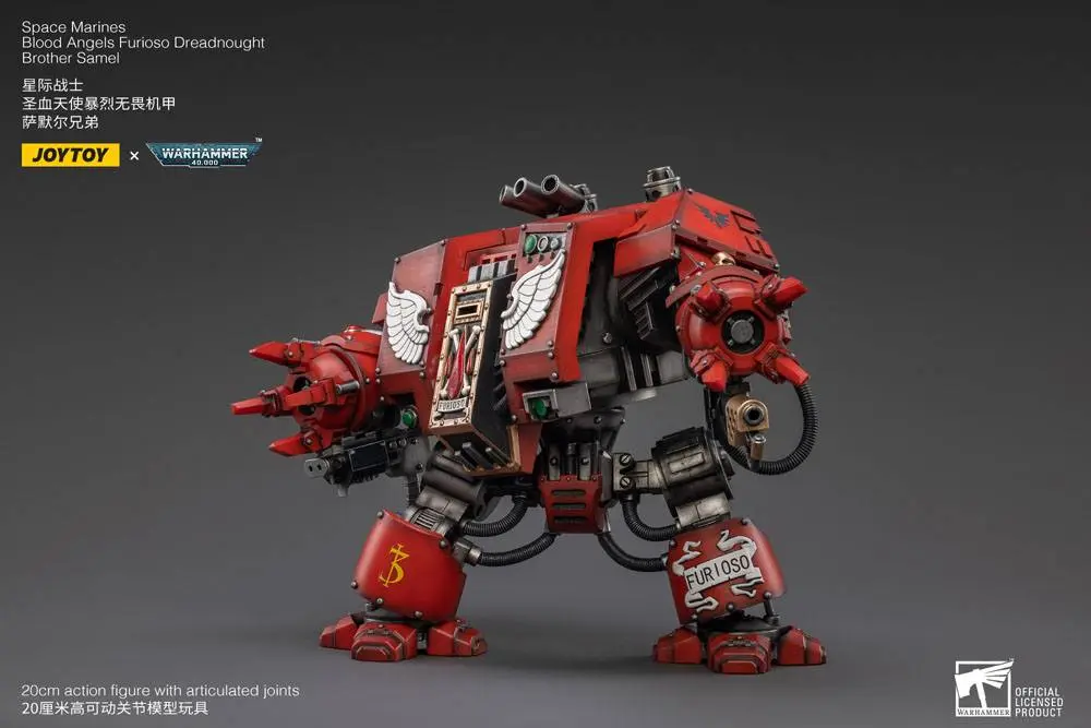 Warhammer 40k Actionfigur 1/18 Blood Angels Furioso Dreadnought Brother Samel 20 cm Produktfoto