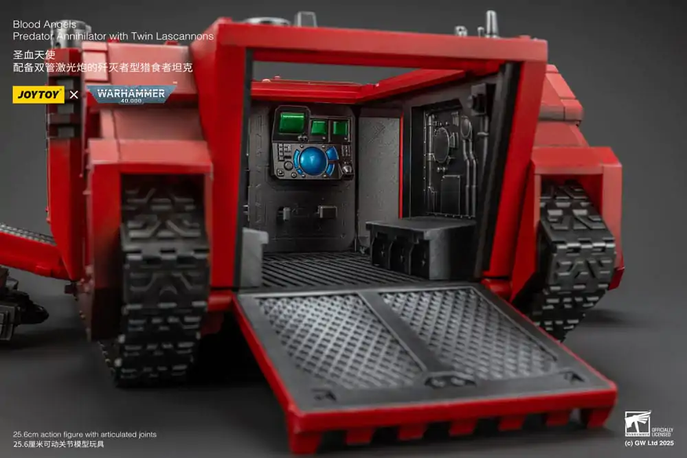 Warhammer 40k Actionfigur 1/18 Blood Angels Predator Annihilator mit Zwillings-Laserkanonen 26 cm Produktfoto