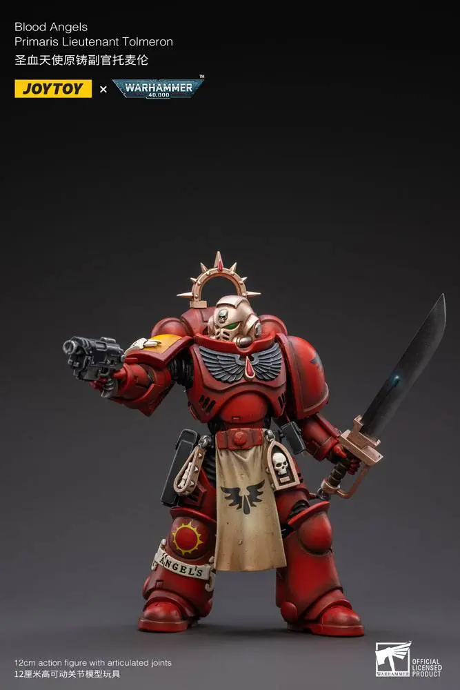 Warhammer 40k Actionfigur 1/18 Blood Angels Primaris Lieutenant Tolmeron 12 cm Produktfoto