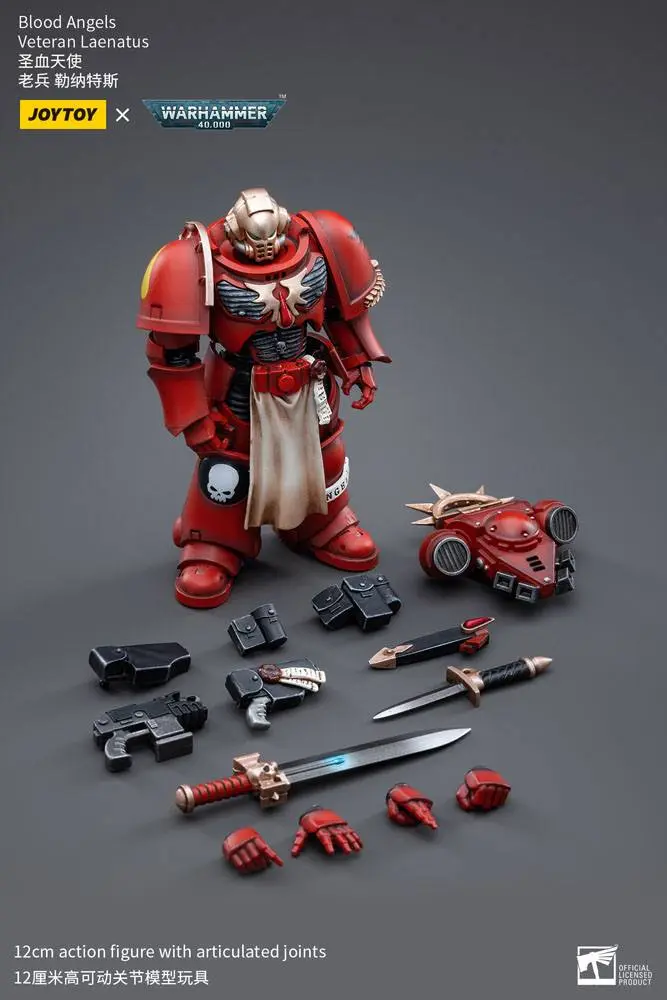 Warhammer 40k Actionfigur 1/18 Blood Angels Veteran Laenatus 12 cm termékfotó