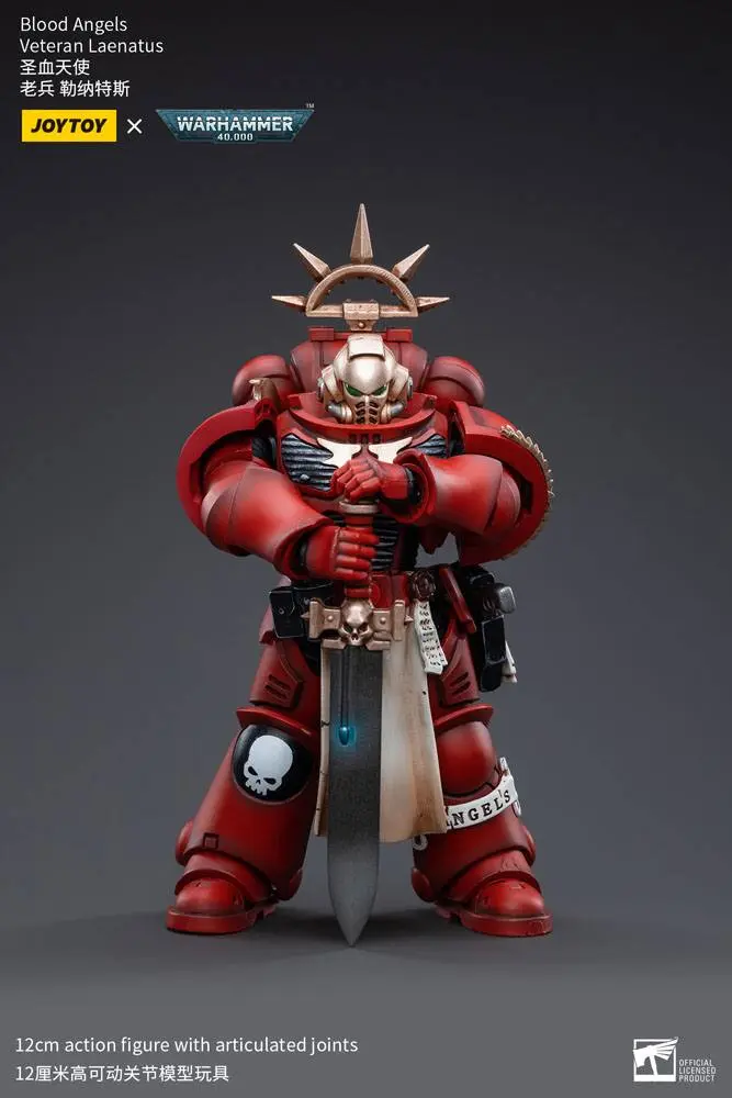 Warhammer 40k Actionfigur 1/18 Blood Angels Veteran Laenatus 12 cm termékfotó