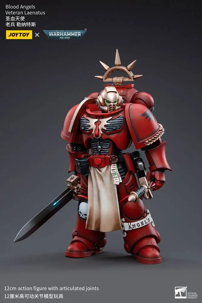 Warhammer 40k Actionfigur 1/18 Blood Angels Veteran Laenatus 12 cm termékfotó