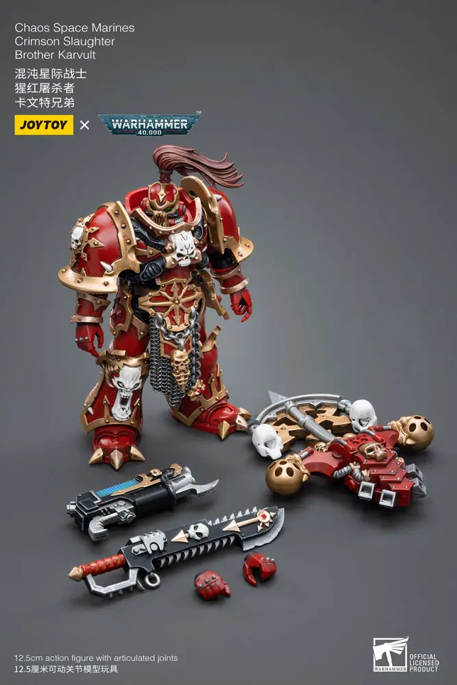Warhammer 40k Actionfigur 1/18 Chaos Space Marines Crimson Slaughter Brother Karvult 12 cm Produktfoto