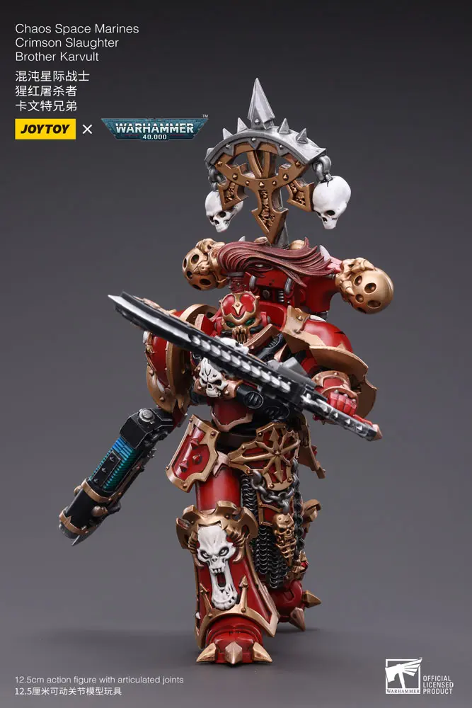 Warhammer 40k Actionfigur 1/18 Chaos Space Marines Crimson Slaughter Brother Karvult 12 cm Produktfoto
