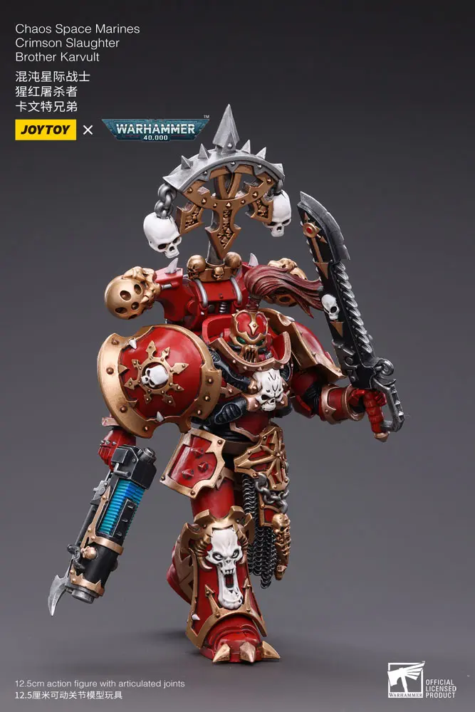 Warhammer 40k Actionfigur 1/18 Chaos Space Marines Crimson Slaughter Brother Karvult 12 cm Produktfoto