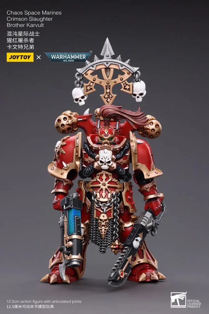 Warhammer 40k Actionfigur 1/18 Chaos Space Marines Crimson Slaughter Brother Karvult 12 cm Produktfoto