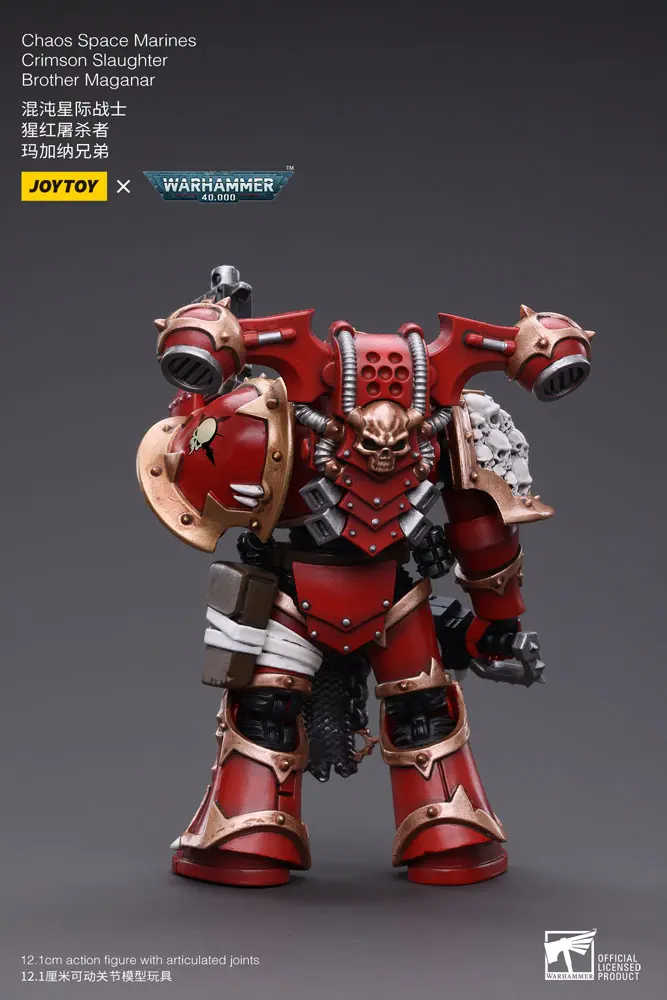 Warhammer 40k Actionfigur 1/18 Chaos Space Marines Crimson Slaughter Brother Maganar 12 cm Produktfoto