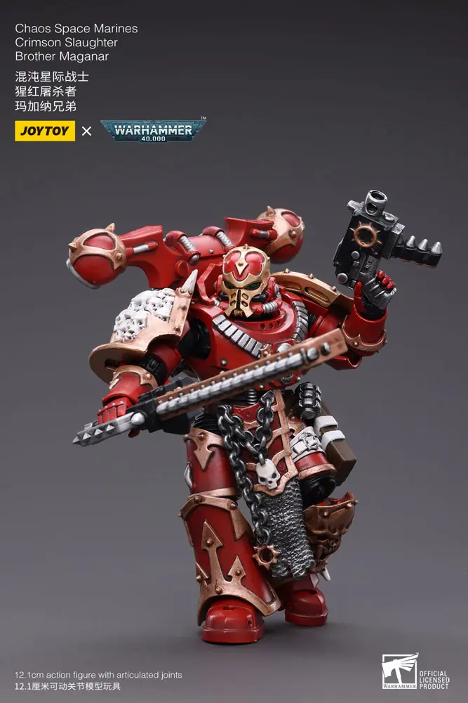 Warhammer 40k Actionfigur 1/18 Chaos Space Marines Crimson Slaughter Brother Maganar 12 cm Produktfoto