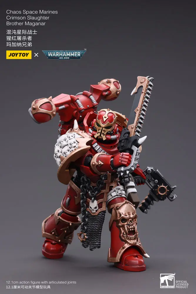 Warhammer 40k Actionfigur 1/18 Chaos Space Marines Crimson Slaughter Brother Maganar 12 cm Produktfoto