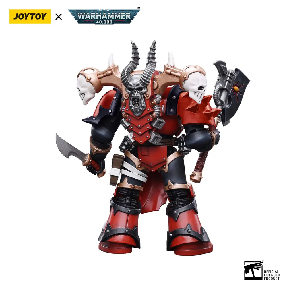 Warhammer 40k Actionfigur 1/18 Chaos Space Marines Red Corsairs Exalted Champion Gotor the Blade 12 cm Produktfoto