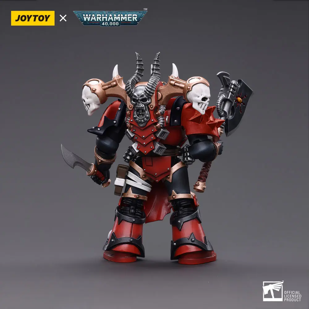 Warhammer 40k Actionfigur 1/18 Chaos Space Marines Red Corsairs Exalted Champion Gotor the Blade 12 cm Produktfoto