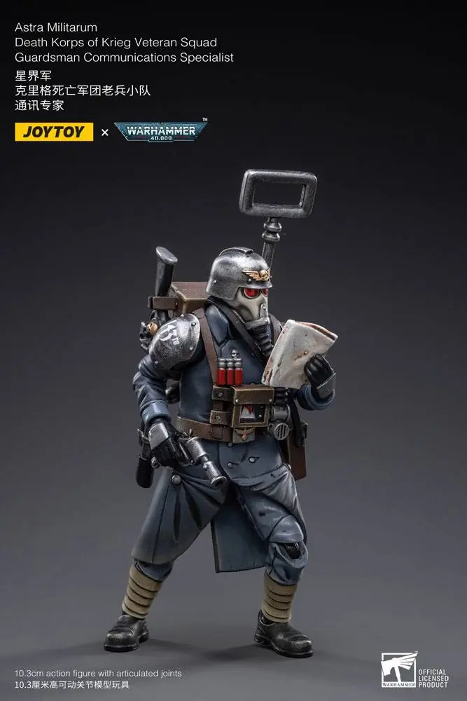 Warhammer 40k Actionfigur 1/18 Death Korps of Krieg Veteran Squad Guardsman Communications Specialist 10 cm Produktfoto