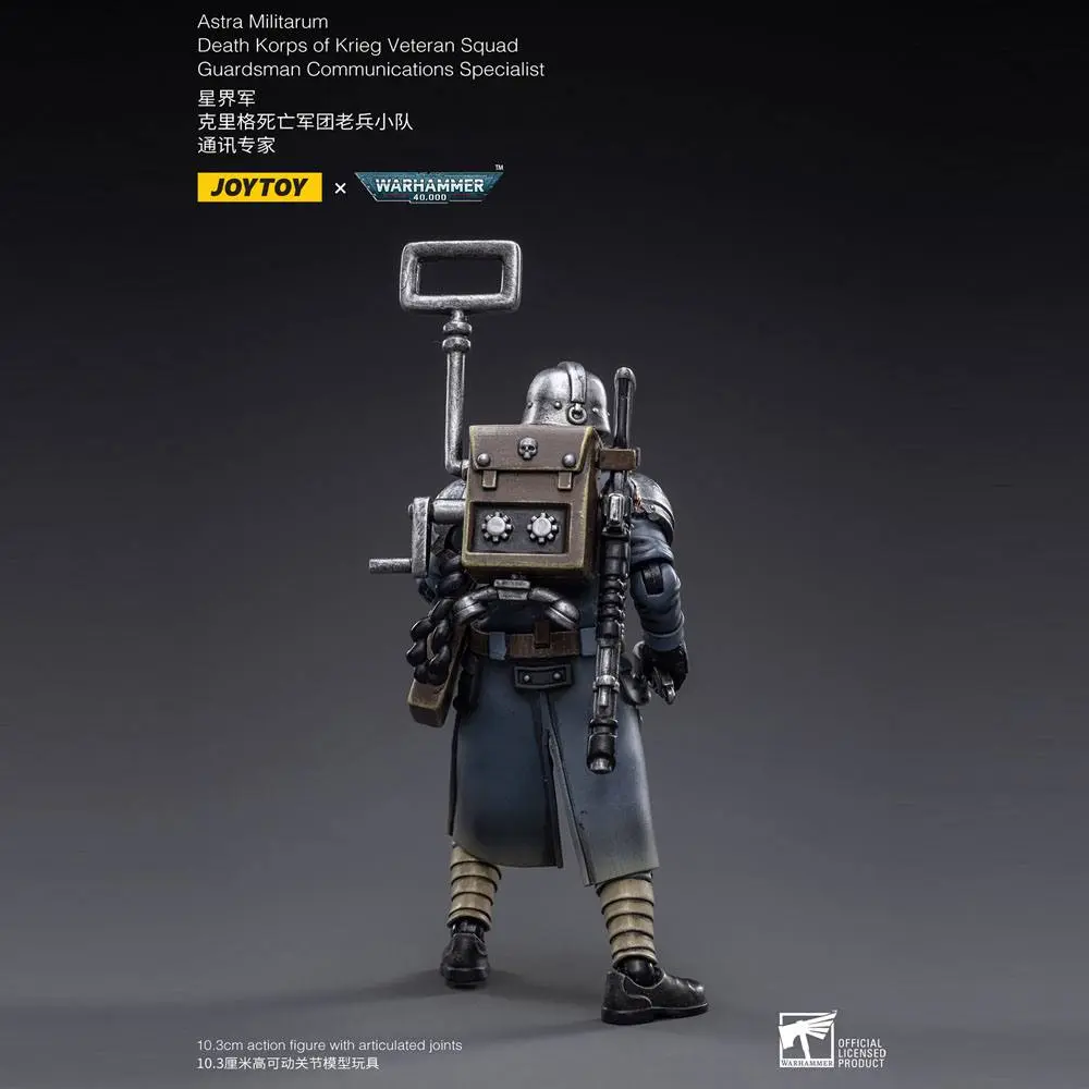 Warhammer 40k Actionfigur 1/18 Death Korps of Krieg Veteran Squad Guardsman Communications Specialist 10 cm Produktfoto