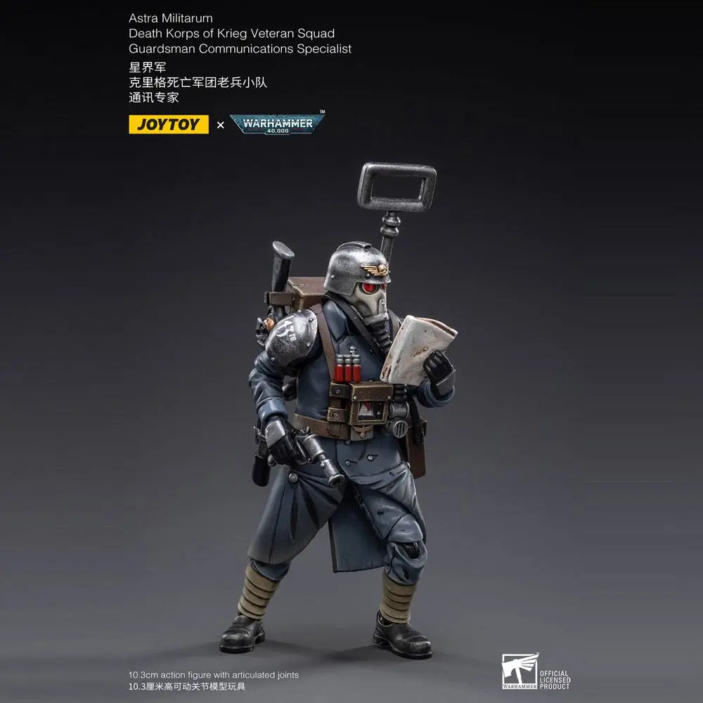 Warhammer 40k Actionfigur 1/18 Death Korps of Krieg Veteran Squad Guardsman Communications Specialist 10 cm Produktfoto