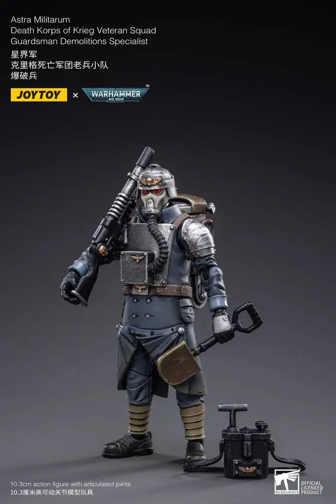 Warhammer 40k Actionfigur 1/18 Death Korps of Krieg Veteran Squad Gardist Sprengstoffexperte 10 cm Produktfoto