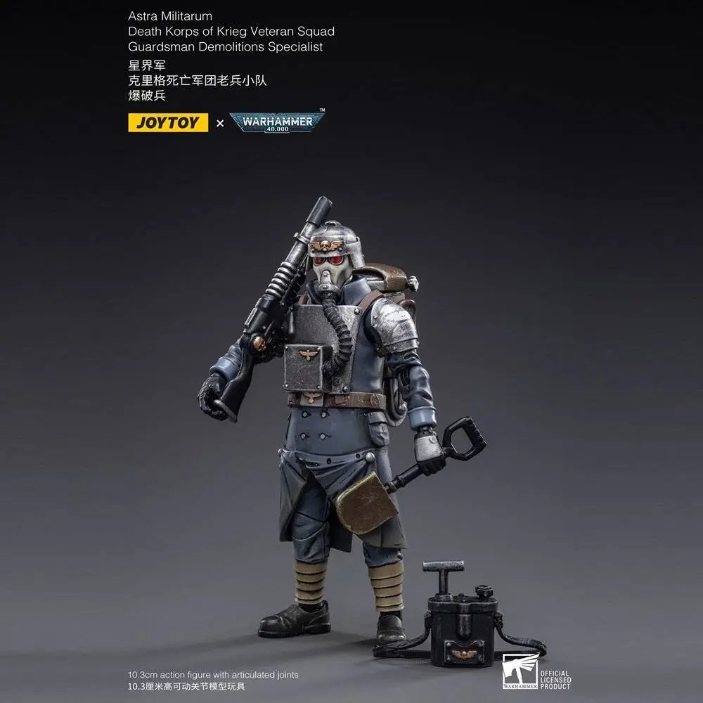 Warhammer 40k Actionfigur 1/18 Death Korps of Krieg Veteran Squad Gardist Sprengstoffexperte 10 cm Produktfoto