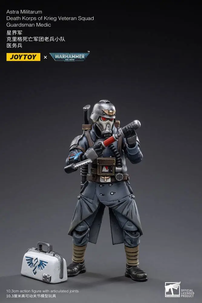 Warhammer 40k Action Figur 1/18 Death Korps of Krieg Veteran Squad Guardsman Medic 10 cm Produktfoto