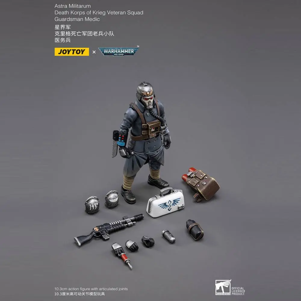 Warhammer 40k Action Figur 1/18 Death Korps of Krieg Veteran Squad Guardsman Medic 10 cm Produktfoto